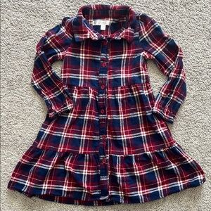 Biscotti Red and Blue Plaid Kids Dress
